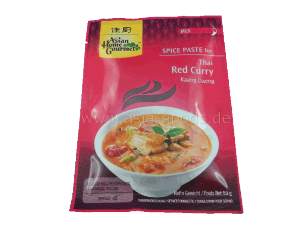 Würzpaste für thailändisches rotes Curry – AHG 50g